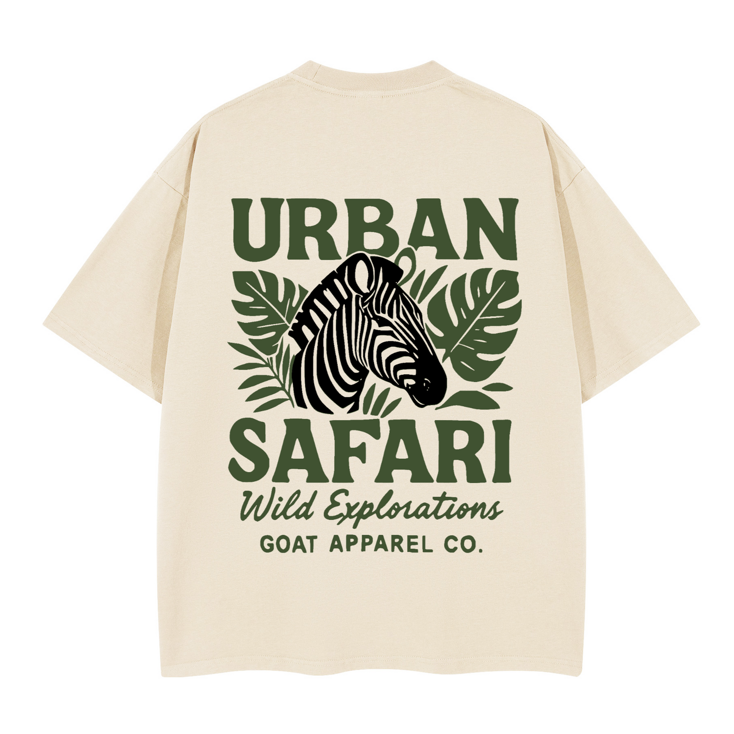 "Urban Safari" Boxy T-shirt – Heavyweight 280GSM Boxy Fit T-Shirt, Streetwear Aesthetic