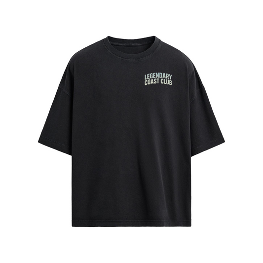 "Legendary Coast Club" Loose Fit T-shirt, Streetwear Yacht Tee, 190GSM Loose Fit Shirt, Coastal Vibes Graphic Tee