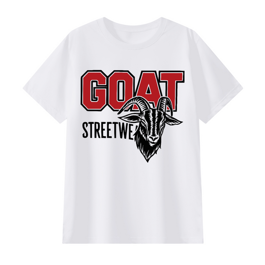 "Varsity GOAT" Regular Fit T-Shirt – Premium 190GSM Cotton T-Shirt, Regular Fit Unisex Tee, Collegiate-Inspired Streetwear