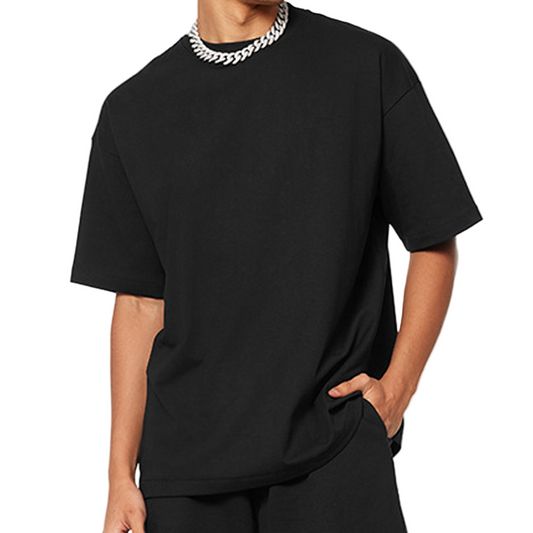 Blank GOAT T-Shirt, 230GSM Oversized Heavyweight Cotton Tee, Loose Fit Streetwear Shirt, Minimalist Urban Graphic, Combed Cotton Streetwear Tee