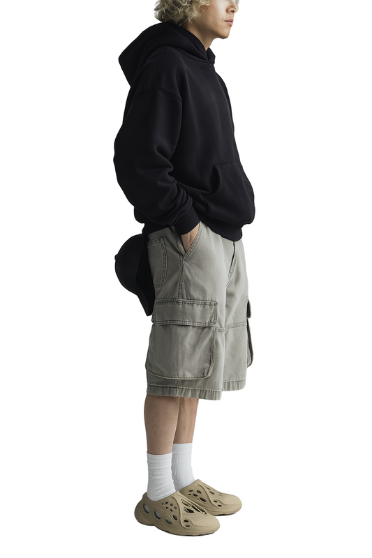 GOAT Speed Boxy Fit Hoodie, Oversized 400GSM Heavyweight Streetwear Pullover, Unisex Racing Graphic Cotton Sweatshirt