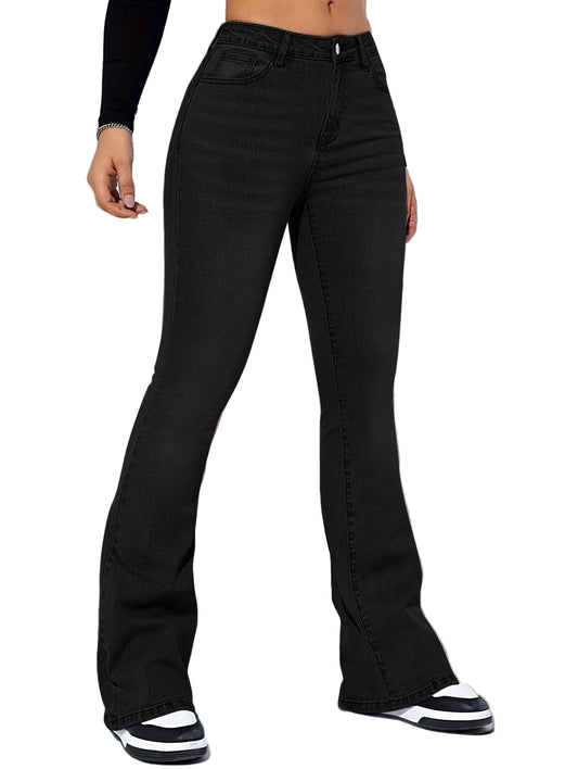 CurveLift™ Flare Jeans – Sculpting High-Waist Bootcut Denim for Women, Retro Style, Stretch Fit
