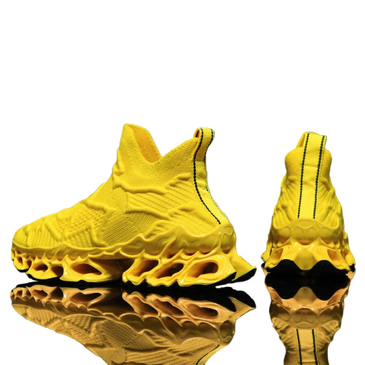 Men’s Flyknit Sneakers (Additional Colors) - Flame Sole Luxury Trainers, Breathable Running Shoes, Streetwear Fashion Sneakers