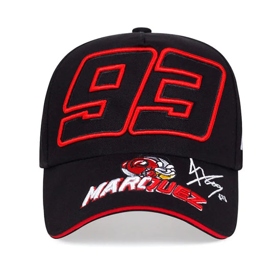 Marc Marquez Racing Cap - Embroidered Unisex Baseball Hat | Adjustable Sun Cap for Riding & Cycling