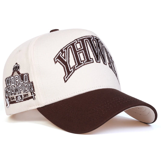 YHWH Embroidered Baseball Cap - Adjustable Polyester Hat for Men & Women, Casual Outdoor Sun Cap
