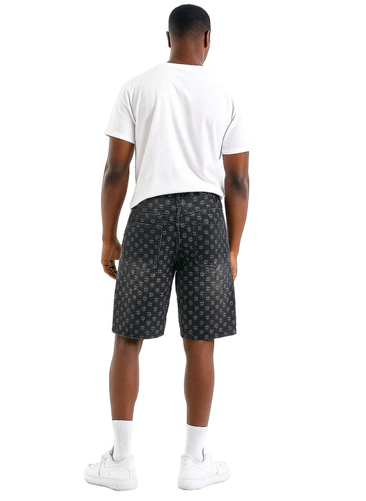 Distressed Denim Shorts - Men’s Casual Straight Leg High Street Y2K Summer Shorts