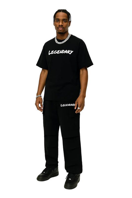 Legendary Wide-Leg Sweatpants - Streetwear Cargo Joggers, Premium Relaxed Fit Men’s Pants