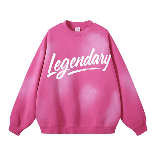Legendary Distressed Sweatshirt - Rose Pink / S