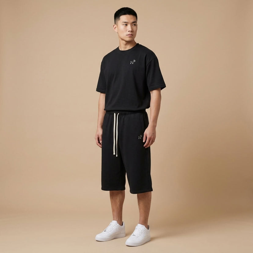 Marque Légendaire Three Quarter Sweatpants | 350GSM Unisex — Apparel & Accessories > Clothing > Shorts | Legendary Branding