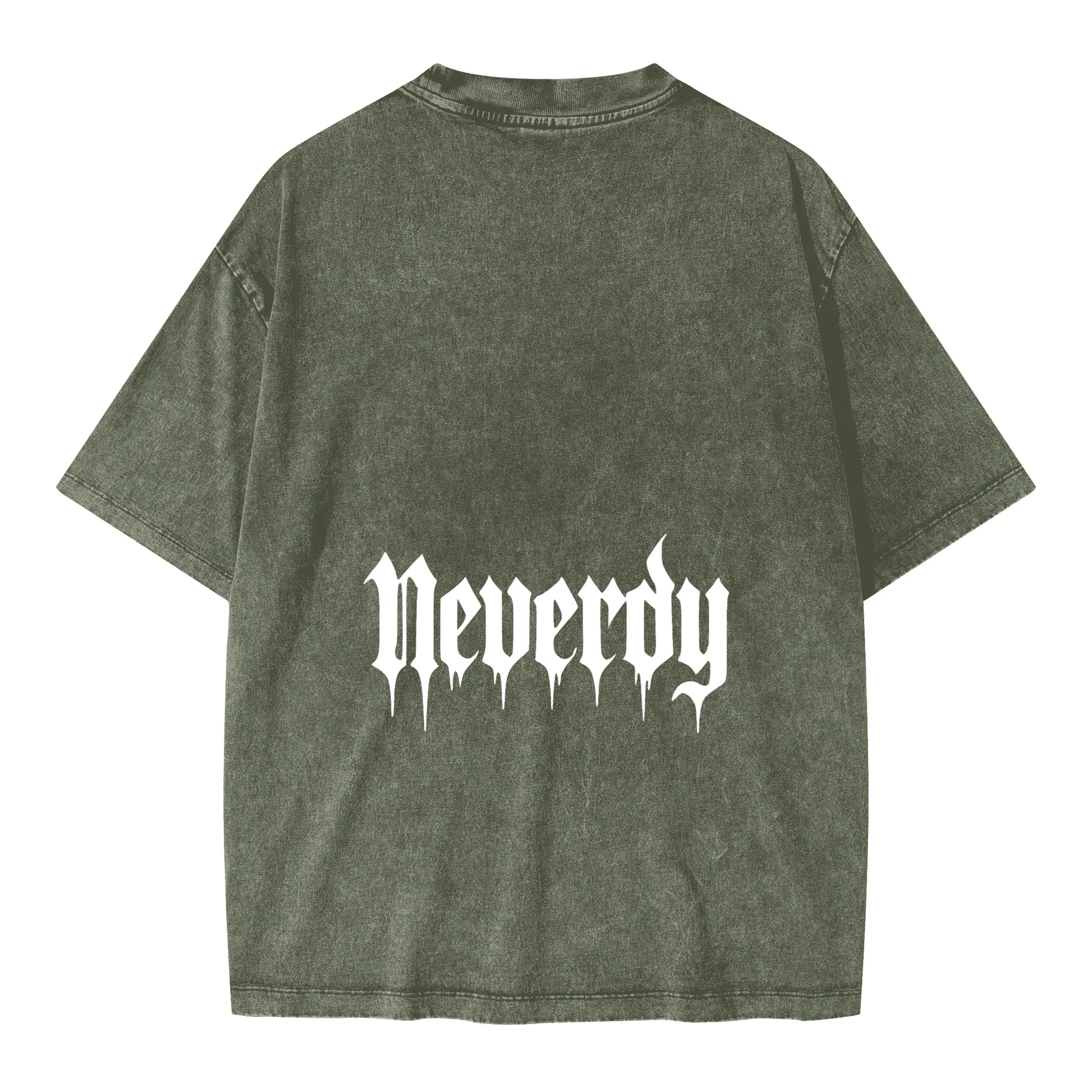 Neverdy (Never Die) Eagles Oversized Snow Wash T-shirt - Legendary Branding