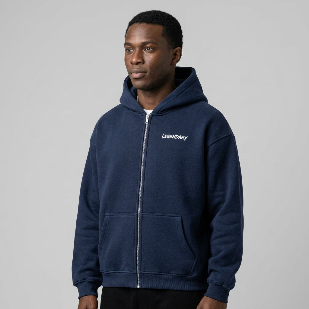 Legendary Branding Fleece Zip-Up | 380GSM