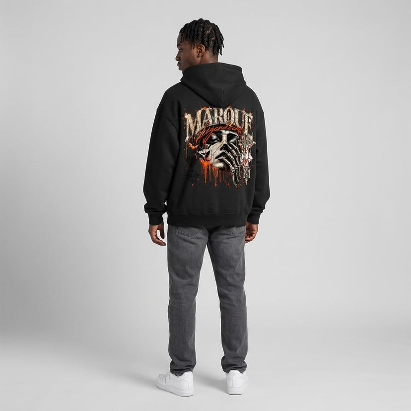 Marque Légendaire Eternal Legends Oversized Boxy Zip-Up Hoodie - view 2