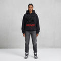 The Goat Club Spray Painted Oversized Hoodie | 460GSM