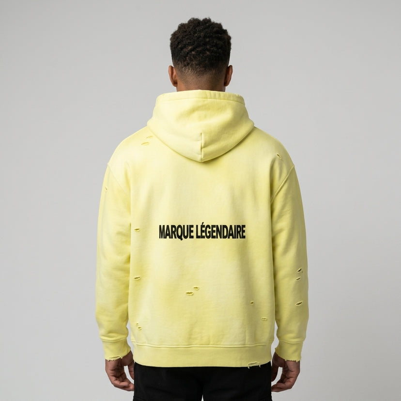 Marque Légendaire Frayed Fleece Hoodie | 350GSM Unisex