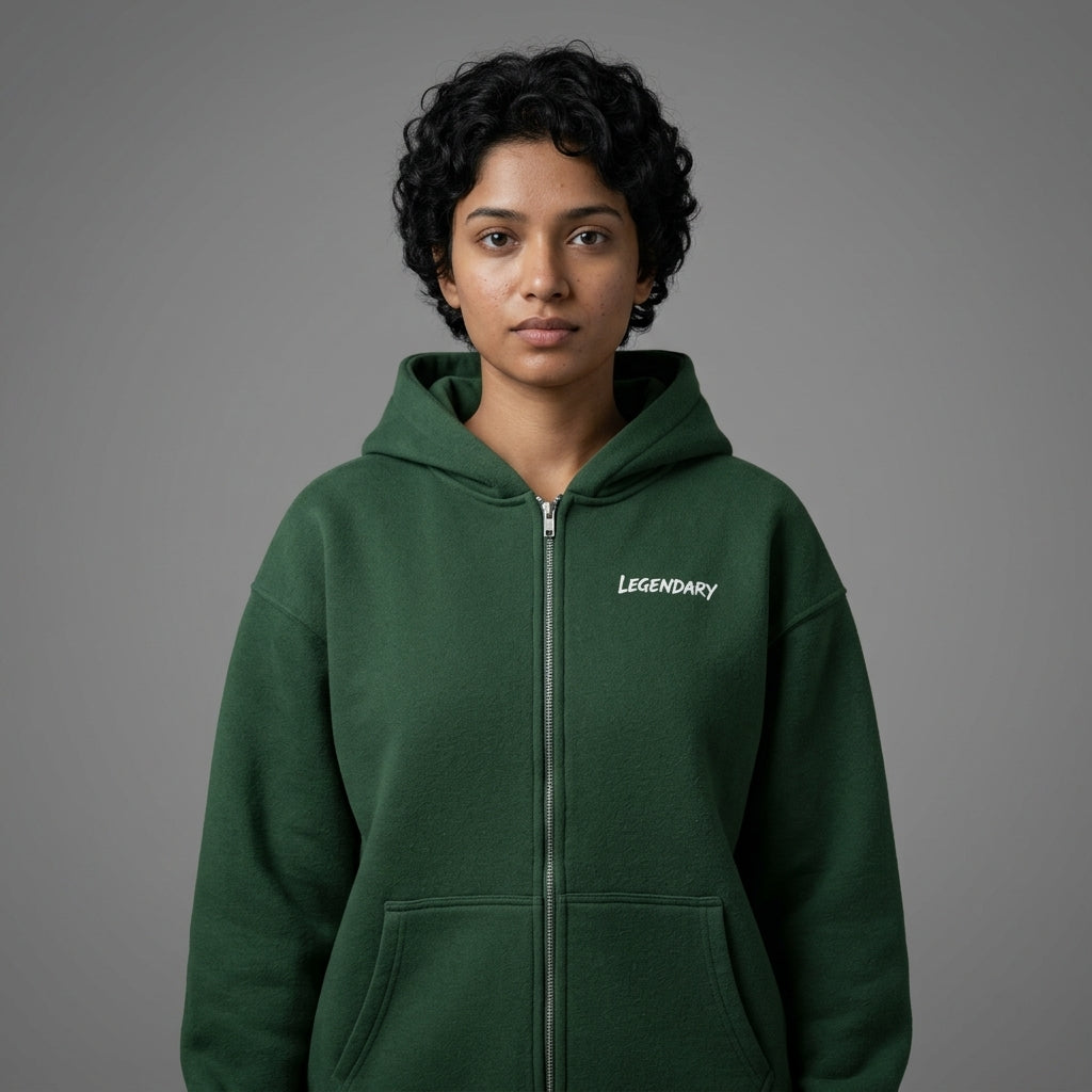Legendary Branding Fleece Zip-Up | 380GSM