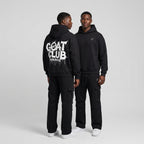 Goat Club Dripping Oversized Heavyweight Hoodie | 460GSM — Apparel & Accessories > Clothing > Activewear > Hoodies Detail View 4 | Legendary Branding