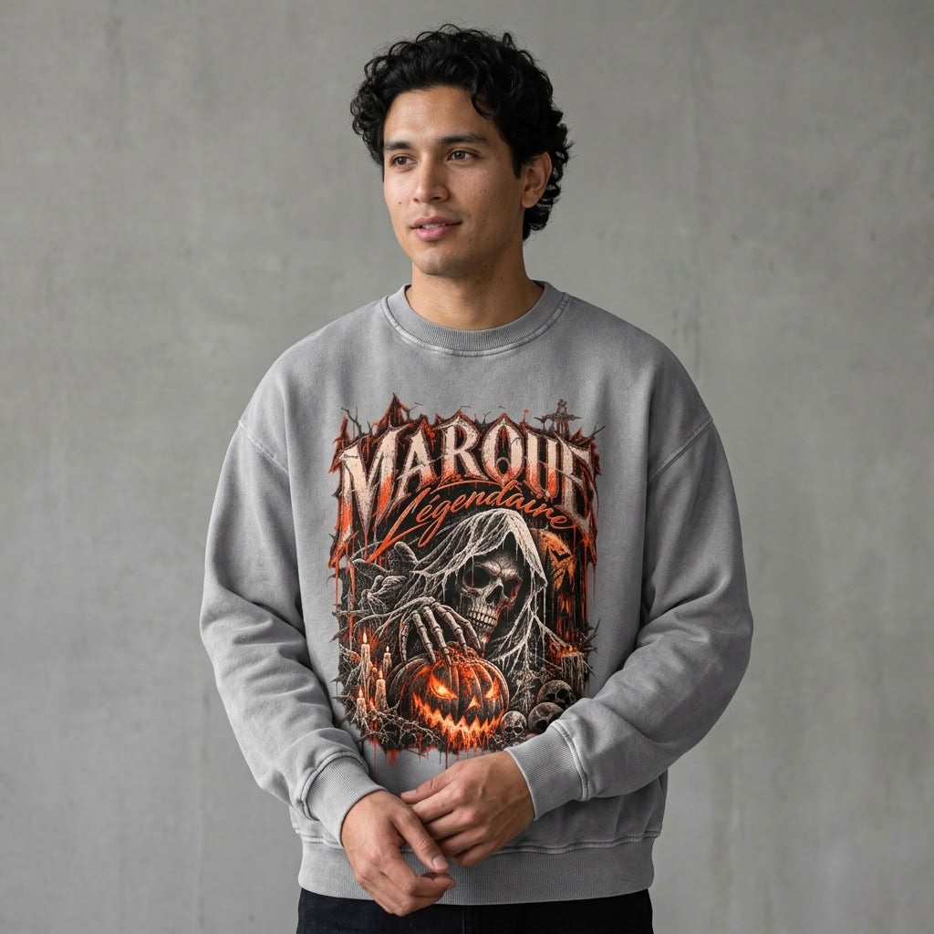 Marque Légendaire Spooky Mansion Oversized Sweatshirt - view 8