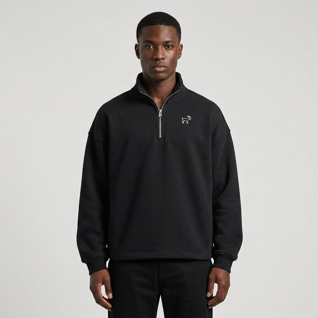 Marque Légendaire Heavyweight 1/4 Zip Panel Sweatshirt | 460GSM