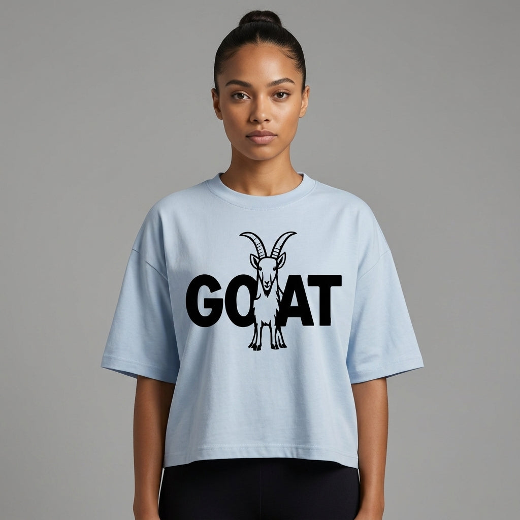 Icon Of The Herd Oversized Cropped T-Shirt | 250GSM