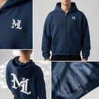 Marque Légendaire Waist Cropped Zip-Up Hoodie | 460GSM — Apparel & Accessories > Clothing > Activewear > Hoodies Detail View 17 | Legendary Branding