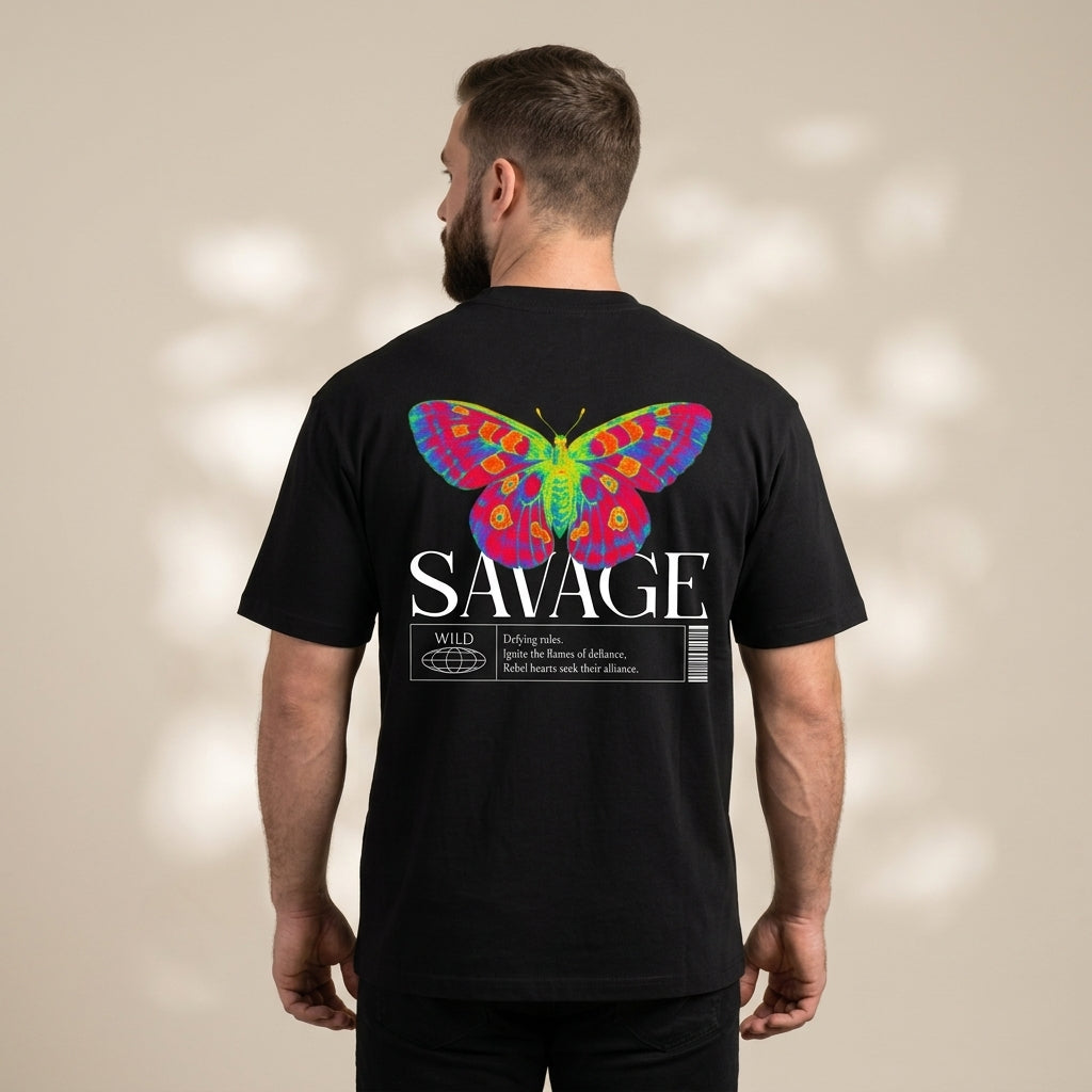 Savage Butterfly Essential Cotton T-Shirt | 260 GSM