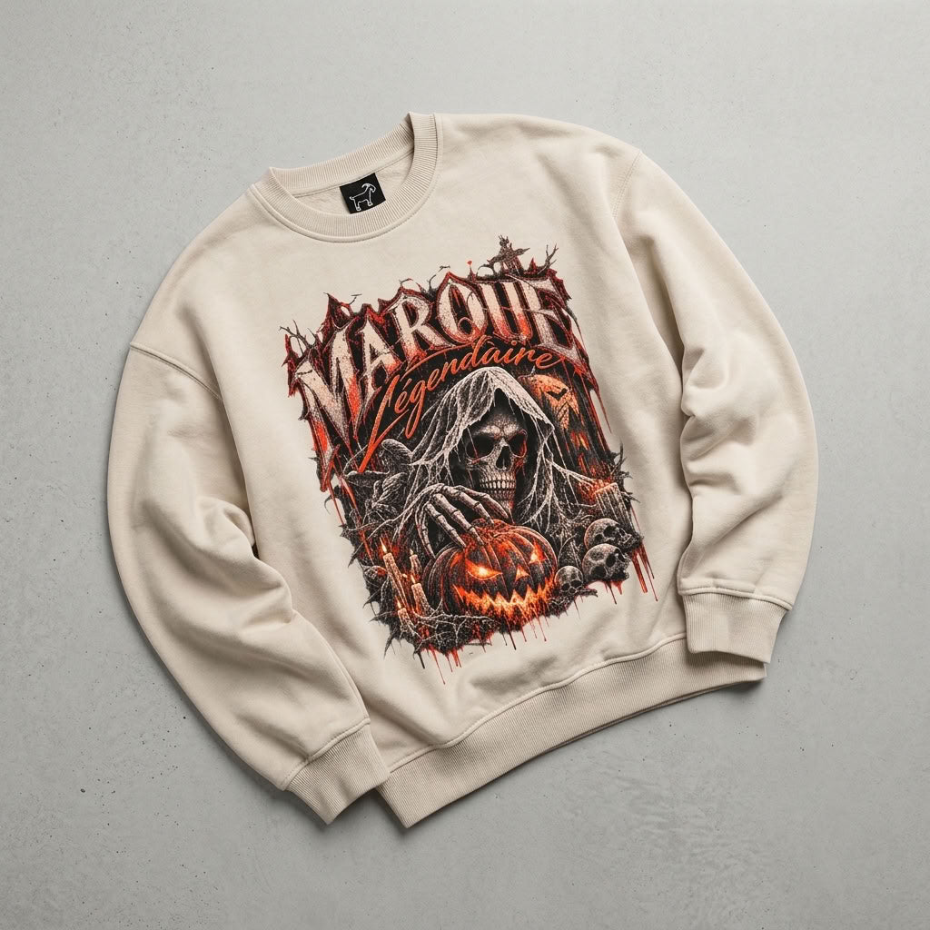 Marque Légendaire Spooky Mansion Oversized Sweatshirt - view 5