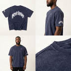 Marque Légendaire Snow Wash Oversized T-Shirt | 250GSM — Apparel & Accessories > Clothing > Shirts & Tops Detail View 8 | Legendary Branding