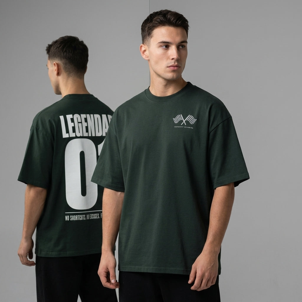 Legendary 01 Boxy T-Shirt | 280GSM — Apparel & Accessories > Clothing > Shirts & Tops Detail View 10 | Legendary Branding