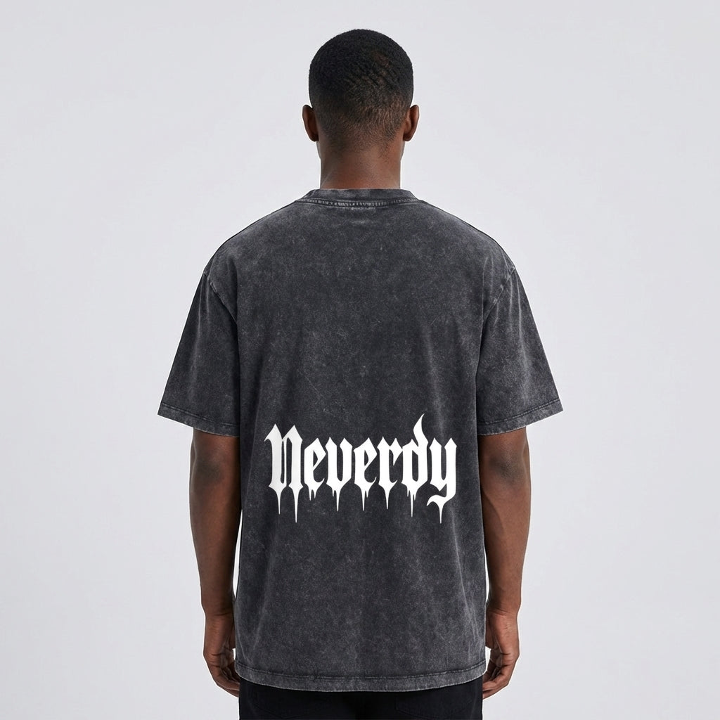 Neverdy (Never Die) Ribs Oversized T-Shirt