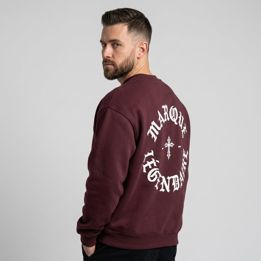 Marque Légendaire Cross Heavyweight Fleece Crewneck Sweatshirt | 380GSM
