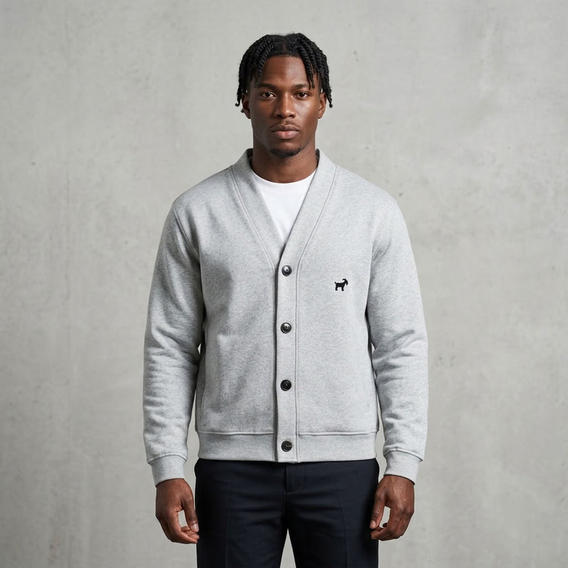 Marque Légendaire Essential Heavyweight Sweater Cardigan | 450GSM — Apparel & Accessories > Clothing > Outerwear Detail View 5 | Legendary Branding