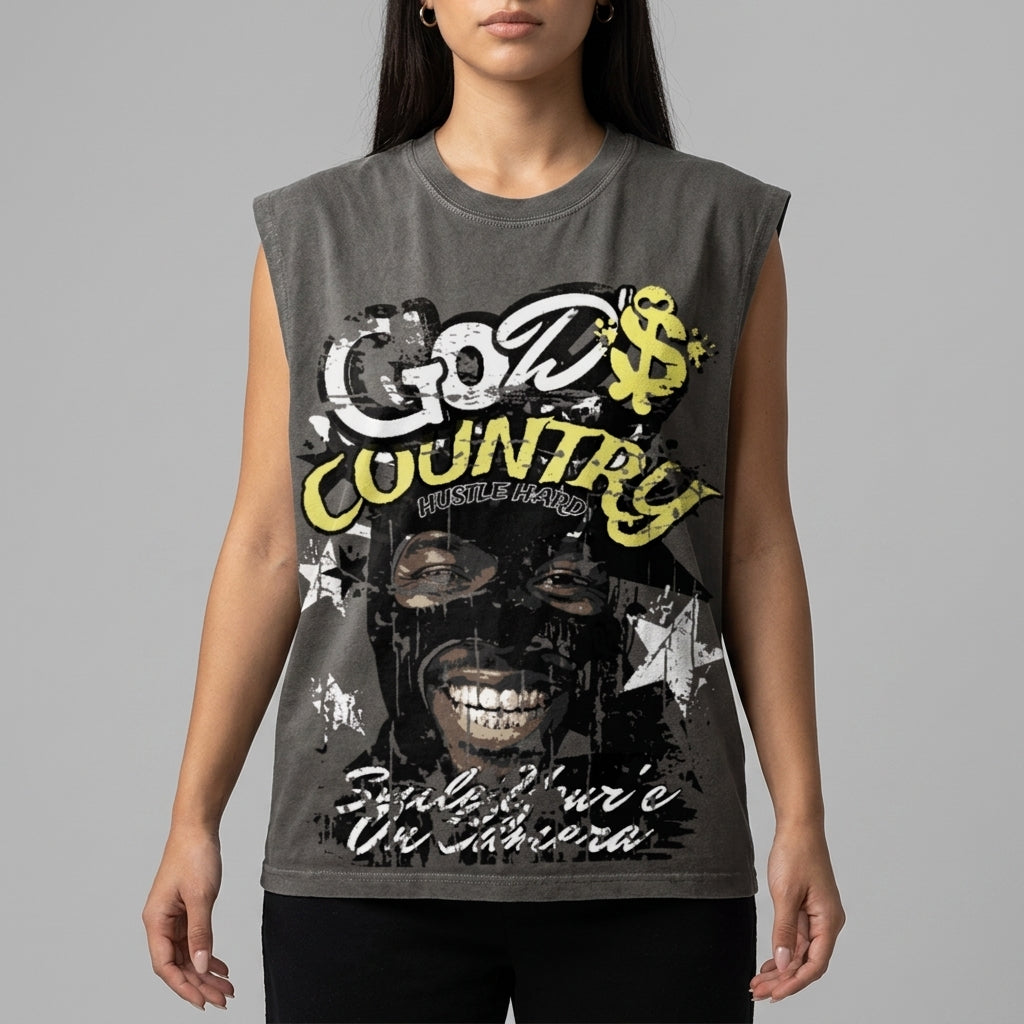 God's Country Unisex Cropped Boxy Tee | 230GSM — Apparel & Accessories > Clothing > Shirts & Tops Detail View 6 | Legendary Branding