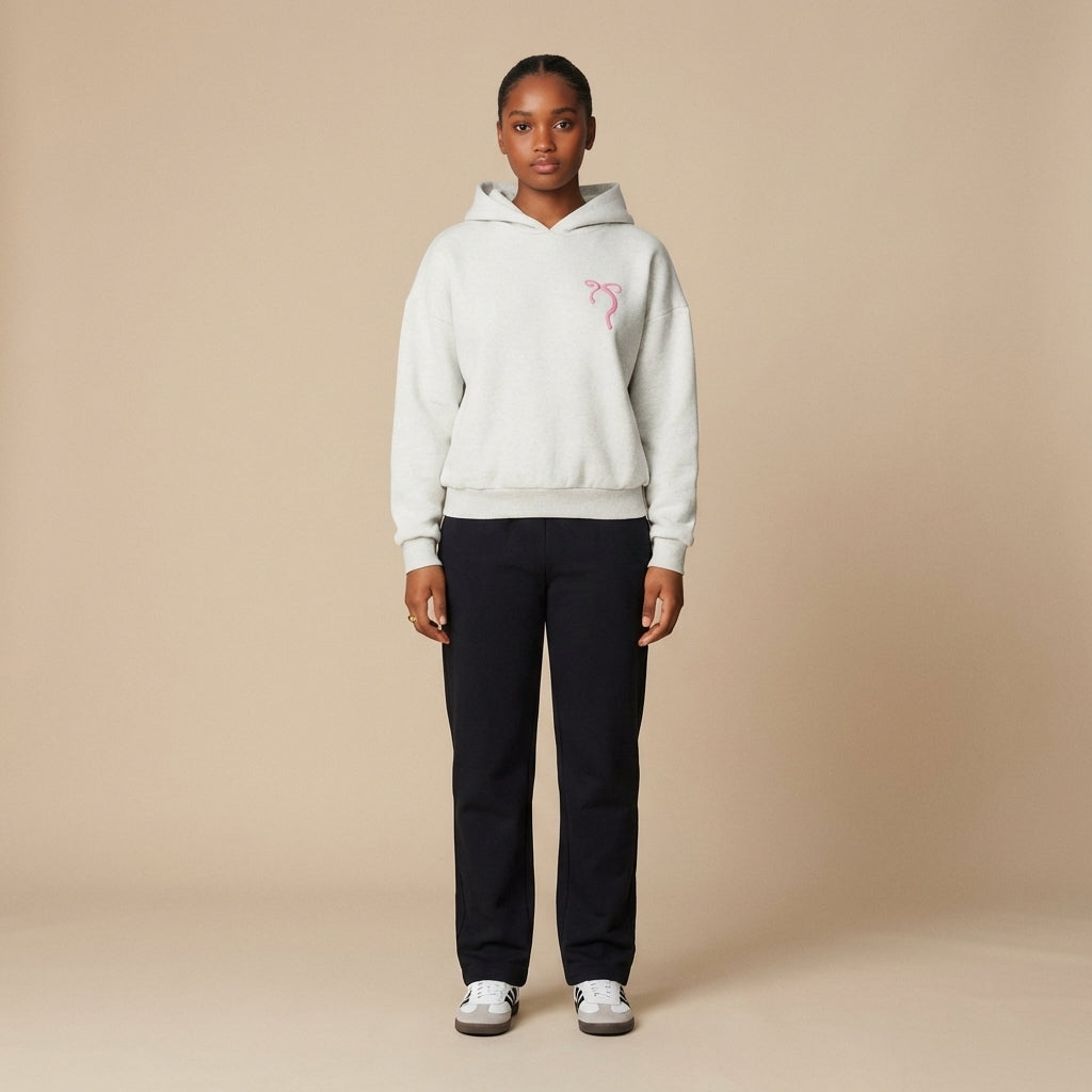 Women’s 2-Piece Bow Embroidered Hoodie & Jogger Set