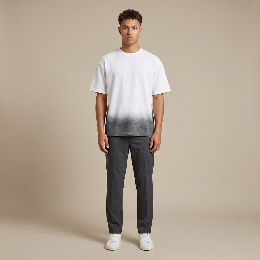 Bottom Sunfade Gradient Washed Vintage GOAT T-Shirt - Legendary Branding