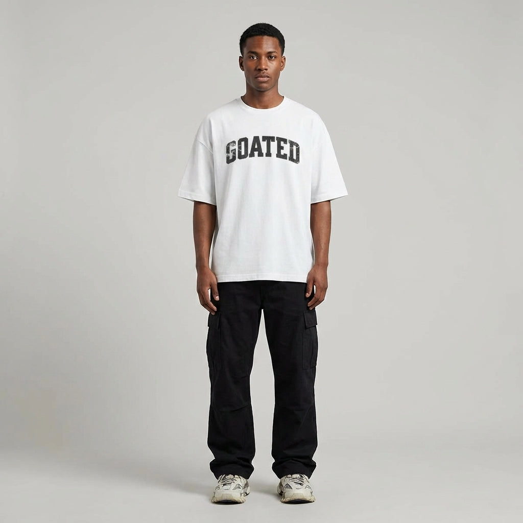 Land of the GOATED Oversized T-shirt - Legendary Branding