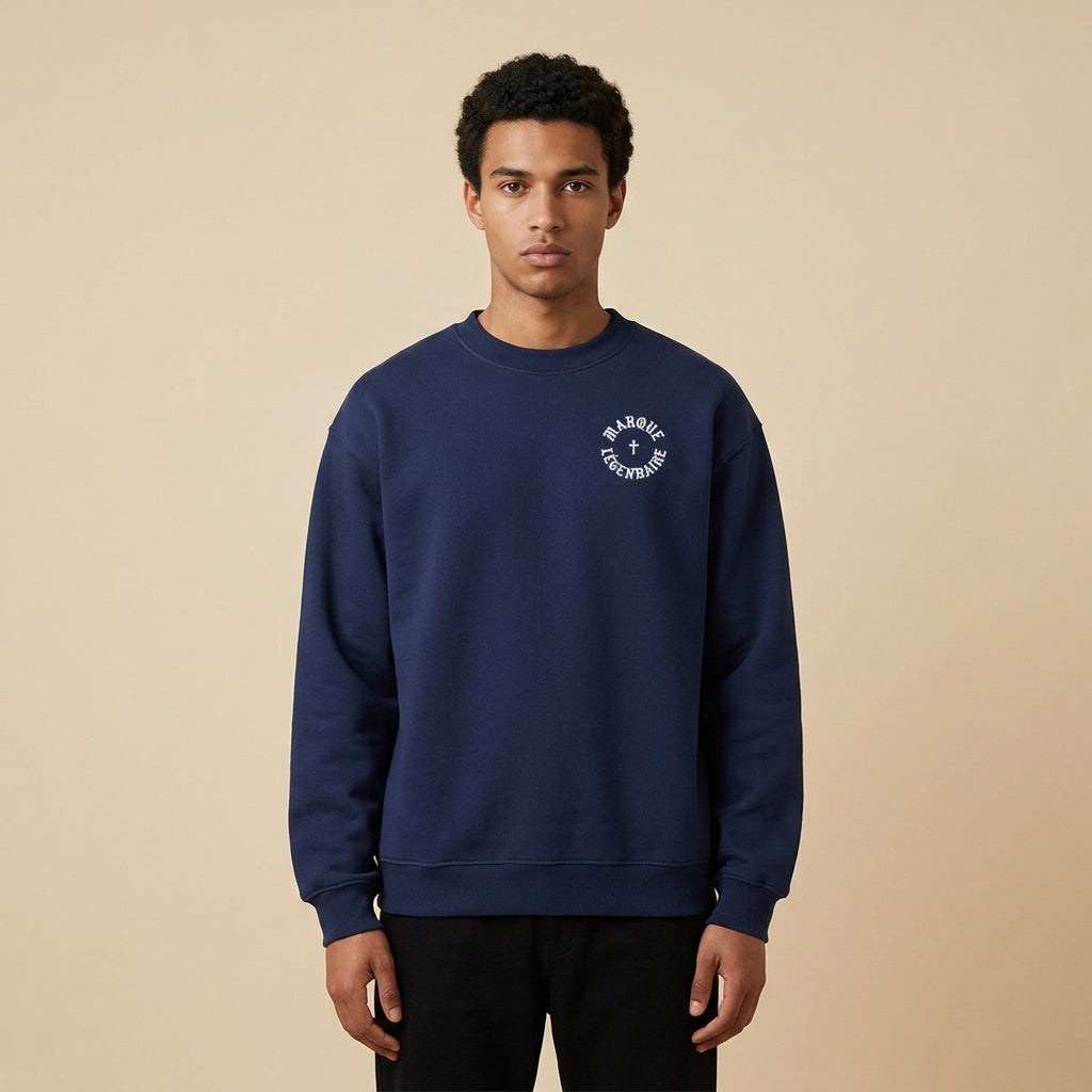 Marque Légendaire Cross Heavyweight Fleece Crewneck Sweatshirt | 380GSM