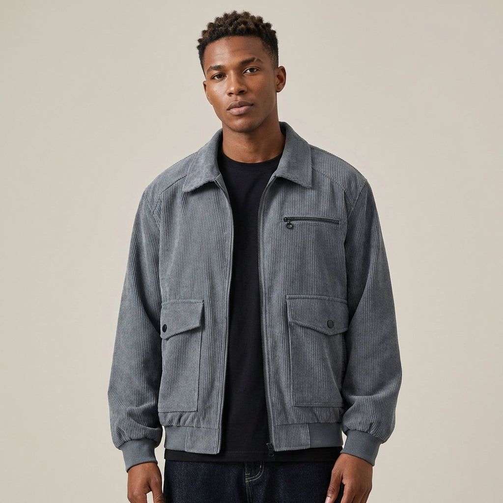 Men’s Corduroy Lapel Jacket