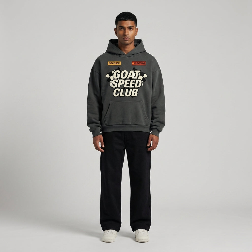 GOAT Speed Boxy Fit Hoodie - Legendary Branding