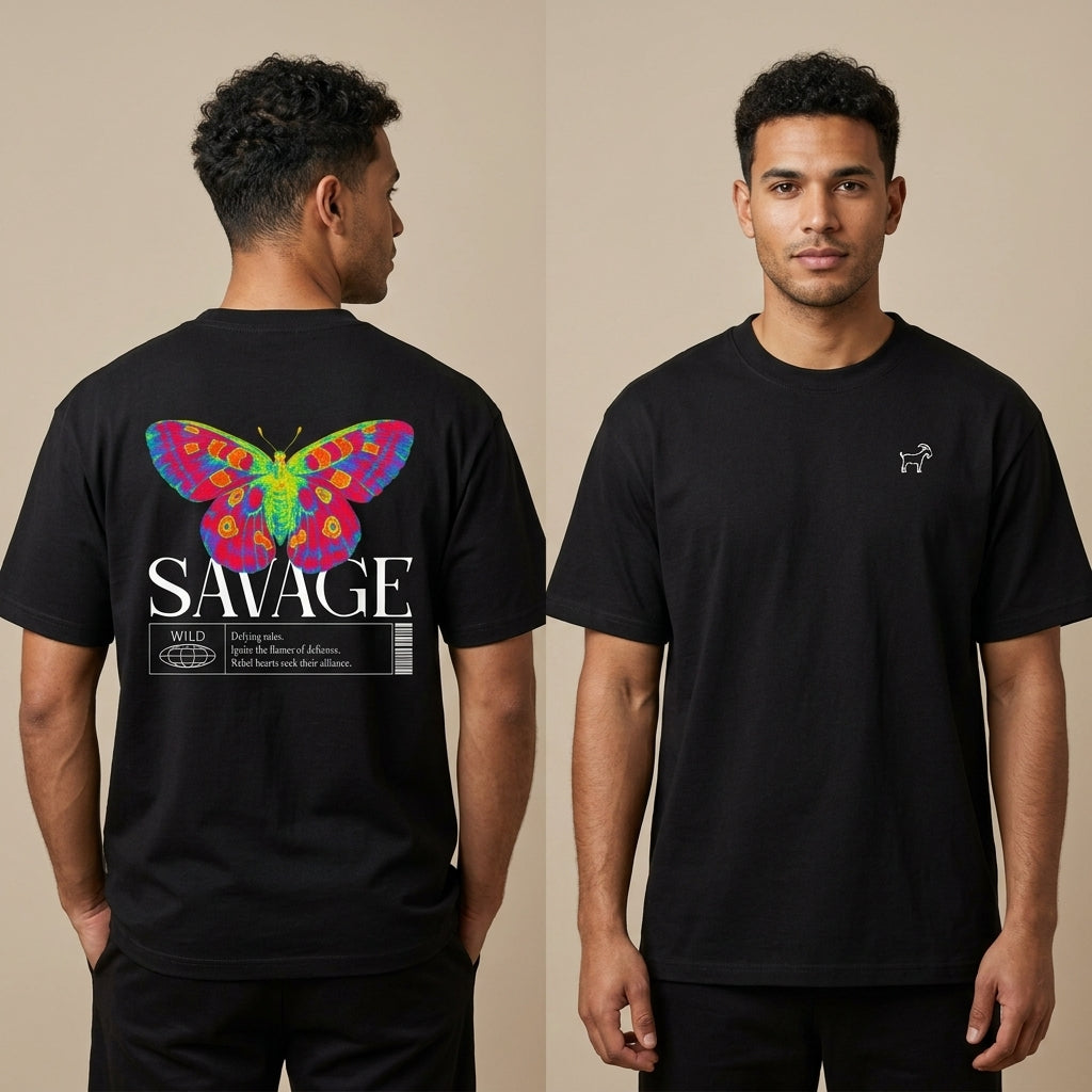 Savage Butterfly Essential Cotton T-Shirt | 260 GSM