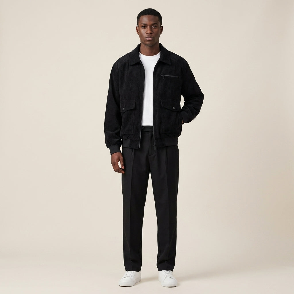 Men’s Corduroy Lapel Jacket