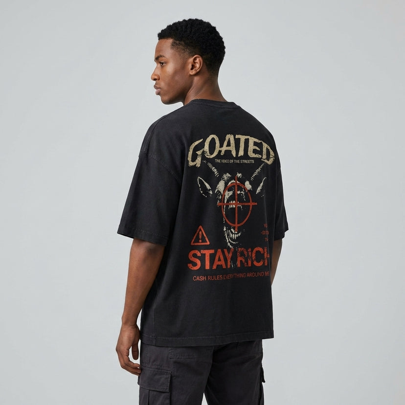 Stay Rich Loose Fit T-shirt - Legendary Branding