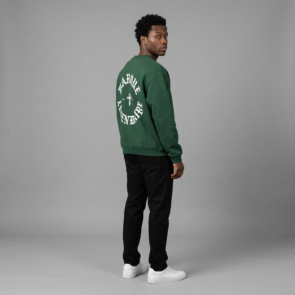 Marque Légendaire Cross Heavyweight Fleece Crewneck Sweatshirt | 380GSM