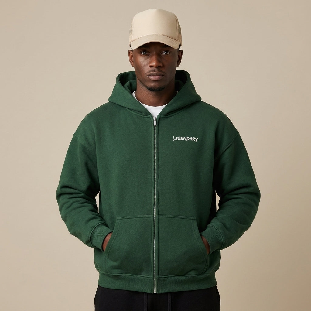 Legendary Branding Fleece Zip-up - Legendary Branding