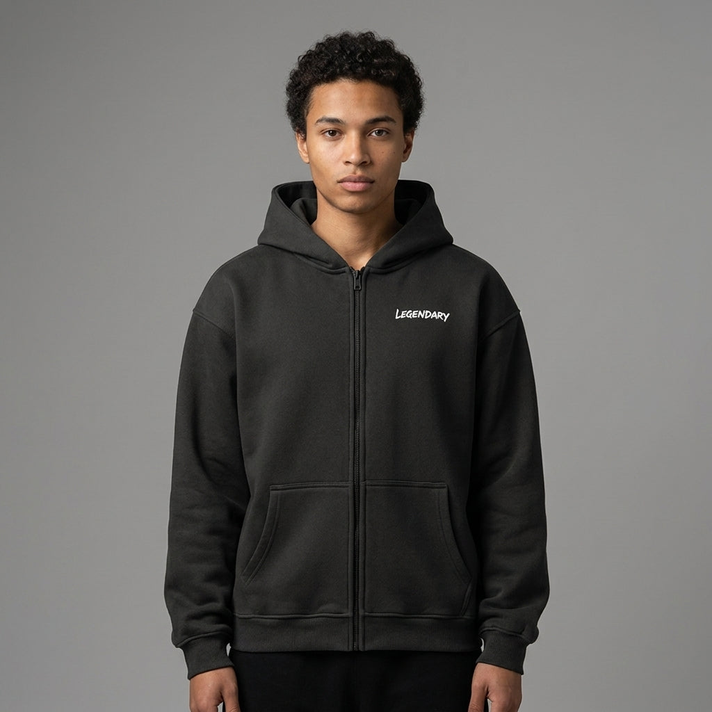 Legendary Branding Fleece Zip-Up | 380GSM