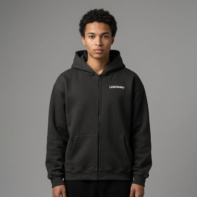 Legendary Branding Fleece Zip-Up | 380GSM