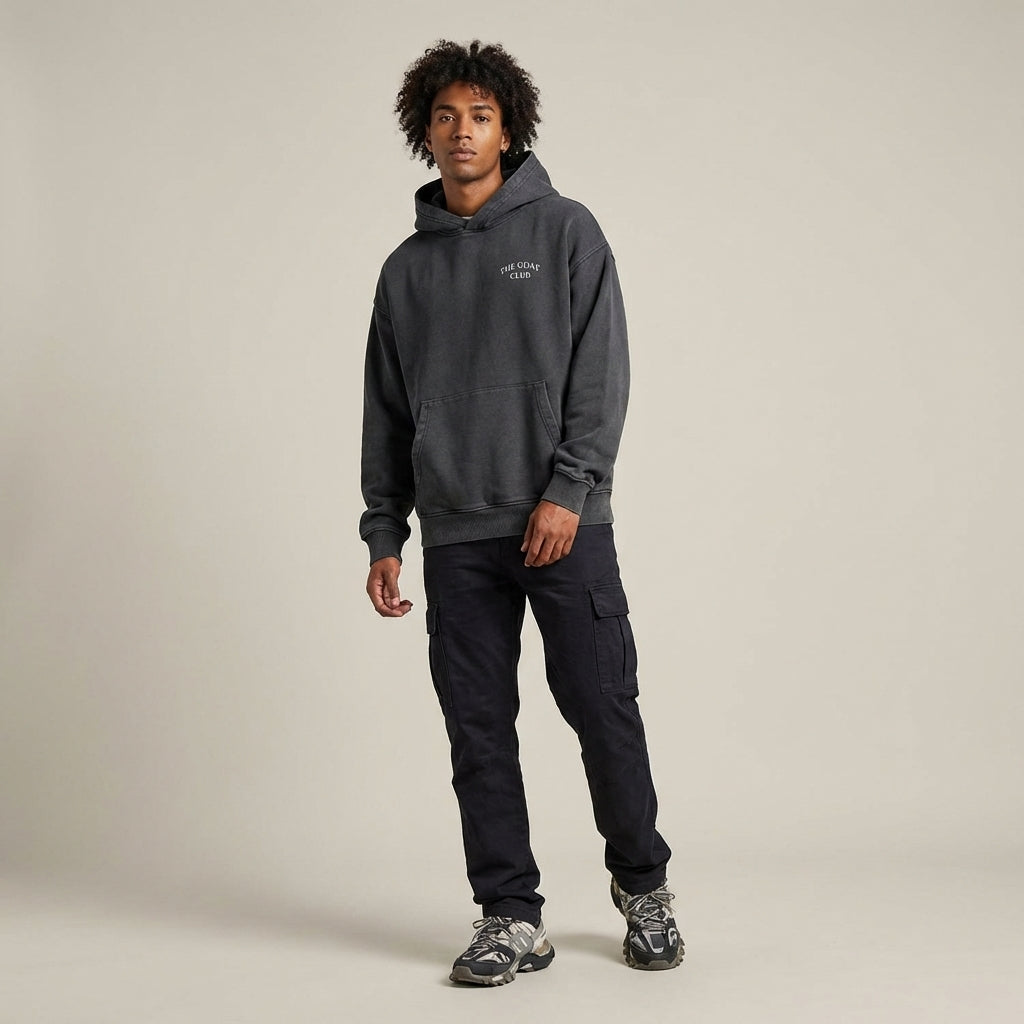 Sweat à capuche « Mentality Matters 2 » – 440 g/m², coupe carrée, délavé, style streetwear unisexe par Legendary Branding 