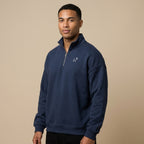 Marque Légendaire Heavyweight 1/4 Zip Panel Sweatshirt | 460GSM
