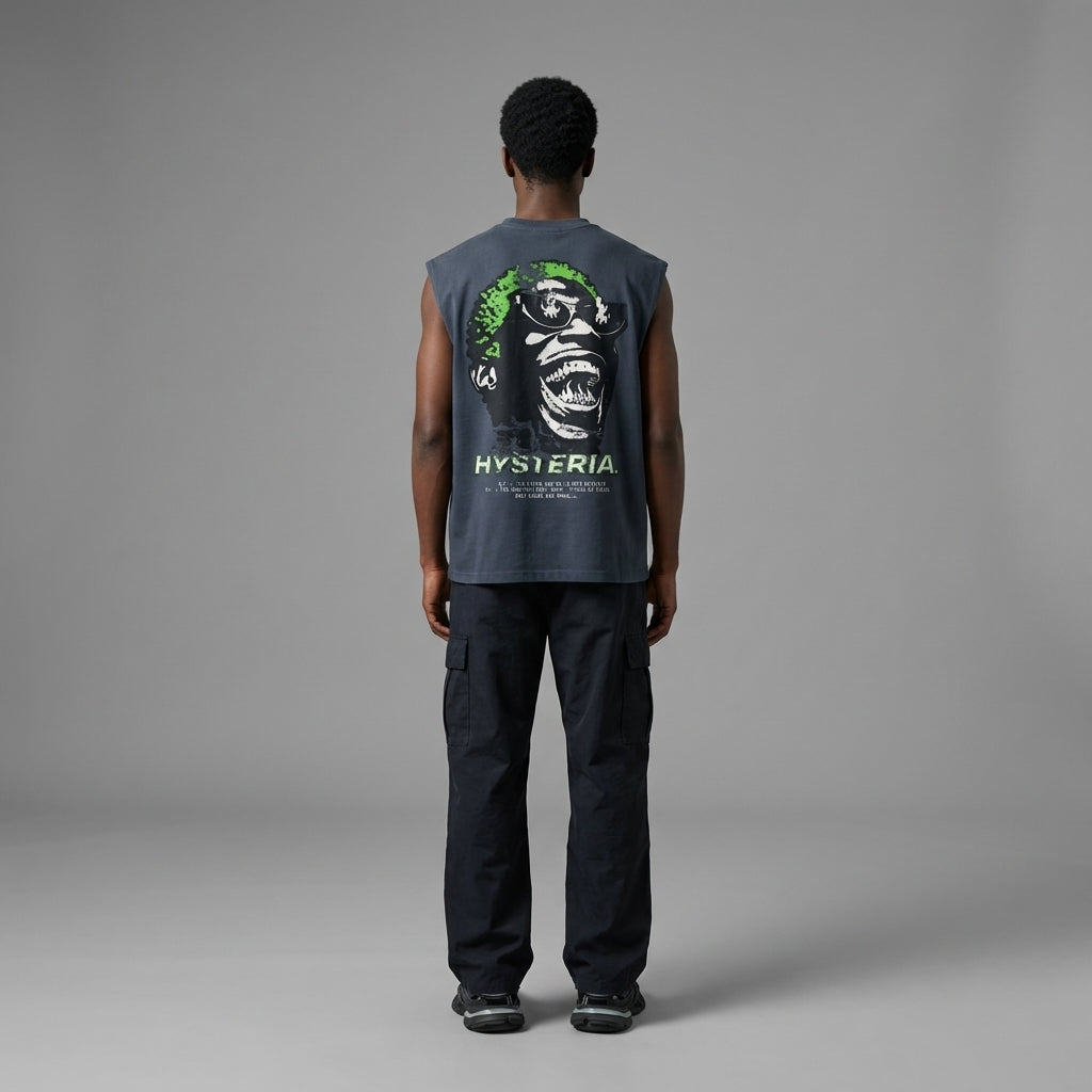 Hysteria Cropped Boxy Tank Top - Legendary Branding
