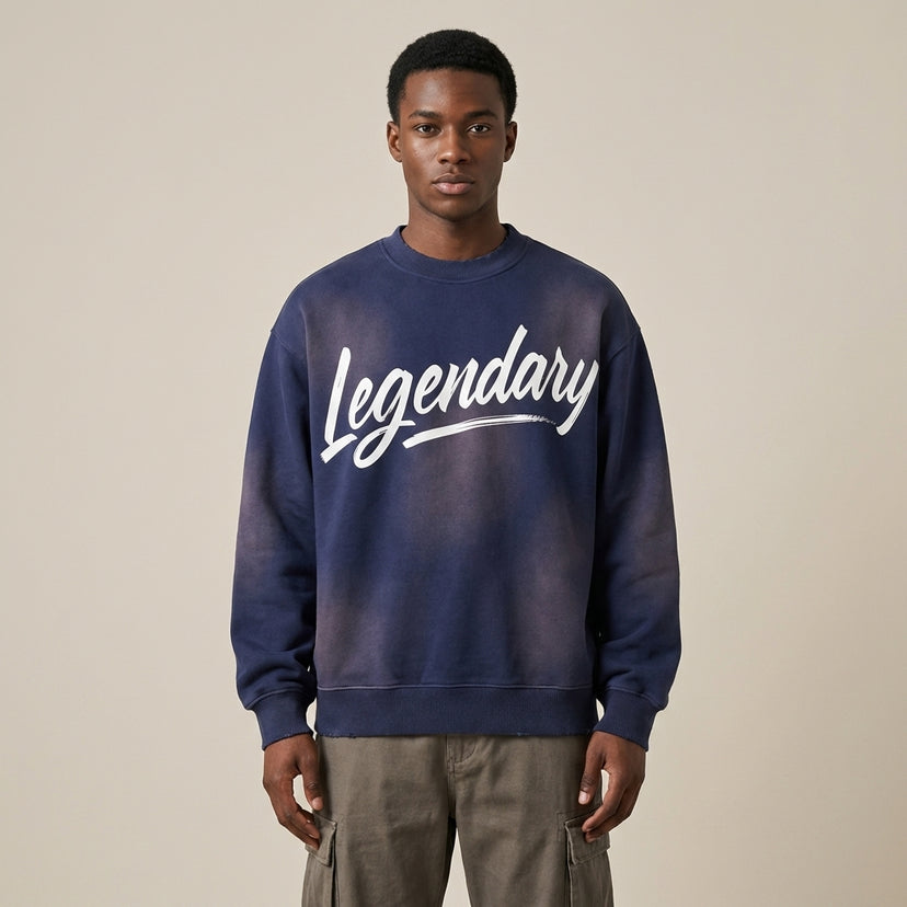 Legendary Distressed Sweatshirt - Legendary Branding