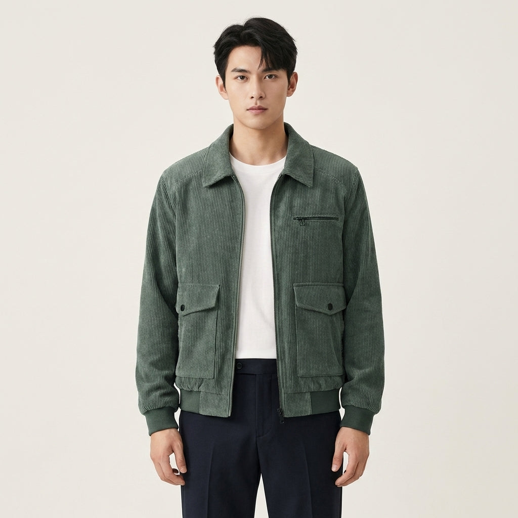 Men’s Corduroy Lapel Jacket